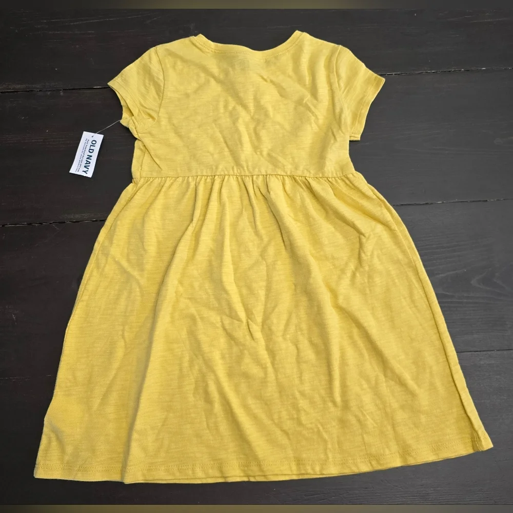 Old Navy Girls Yellow Dress Size 4T Cotton NWT Fit & Flare